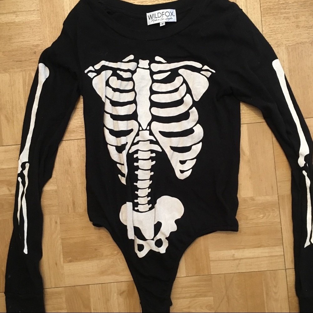 ☠️Wildfox Skeleton Bodysuit☠️
